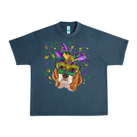Midnight Navy mardi gras  mask beagle Urban Heavy Tee - RanaPortraitStore