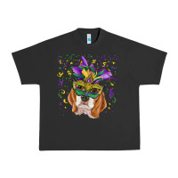 Pigment Black mardi gras  mask beagle Urban Heavy Tee - RanaPortraitStore