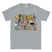 Heather Grey trick or treat Classic Tee - CowhideDigitalArt