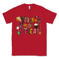 Red trick or treat Classic Tee - CowhideDigitalArt
