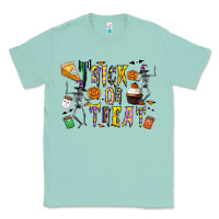 Seafoam trick or treat Classic Tee - CowhideDigitalArt