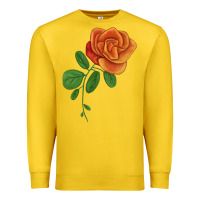 Lemon Burst Of Joy Rose Premium Sweatshirt - LillyAllenDesigns