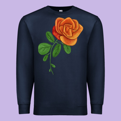 Burst Of Joy Rose Premium Sweatshirt Designed By Lillyallendesigns