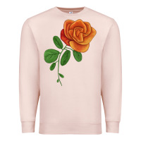 Pale Pink Burst Of Joy Rose Premium Sweatshirt - LillyAllenDesigns