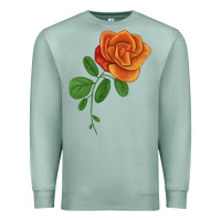 Seafoam Burst Of Joy Rose Premium Sweatshirt - LillyAllenDesigns