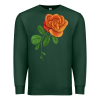 Sports Green Burst Of Joy Rose Premium Sweatshirt - LillyAllenDesigns