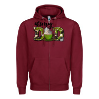 Burgundy army dad Zipper Hoodie - AdoDesignShop