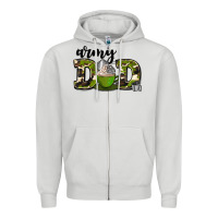 Dove Grey army dad Zipper Hoodie - AdoDesignShop