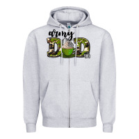 Army Dad Zipper Hoodie | Teevron