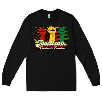 Black juneteenth celebrate freedom Long Sleeve Tee - HRA Design Shop