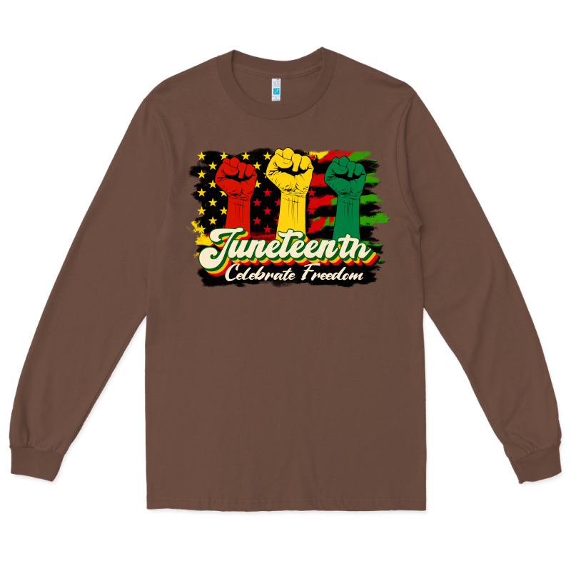 Juneteenth Celebrate Freedom Long Sleeve Tee by HRA Design Shop | Teevron