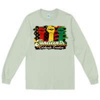 Matcha juneteenth celebrate freedom Long Sleeve Tee - HRA Design Shop