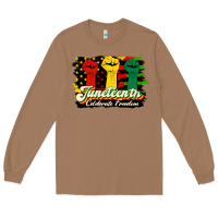 Toasted Coconut juneteenth celebrate freedom Long Sleeve Tee - HRA Design Shop