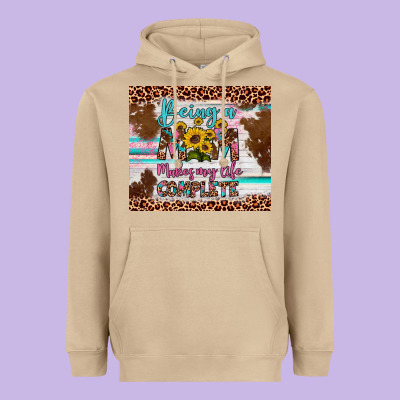 Being A Mom Makes My Life Complete Heavyweight Hoodie Designed By Artiststas