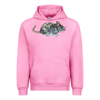 Fuchsia Pink packrat aka, woodrat Urban Hoodie - LillyAllenDesigns