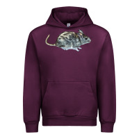 Mauve Wine packrat aka, woodrat Urban Hoodie - LillyAllenDesigns
