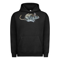 Pigment Black packrat aka, woodrat Urban Hoodie - LillyAllenDesigns