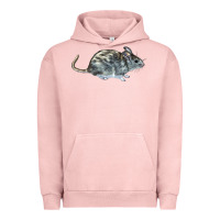 Pigment Salmon packrat aka, woodrat Urban Hoodie - LillyAllenDesigns