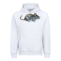 White packrat aka, woodrat Urban Hoodie - LillyAllenDesigns