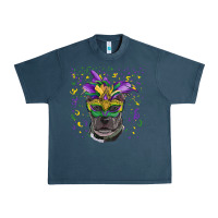 Midnight Navy mardi gras  mask pitbull Urban Heavy Tee - RanaPortraitStore