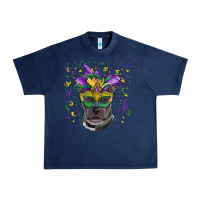 Navy mardi gras  mask pitbull Urban Heavy Tee - RanaPortraitStore
