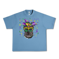Pebble Blue mardi gras  mask pitbull Urban Heavy Tee - RanaPortraitStore