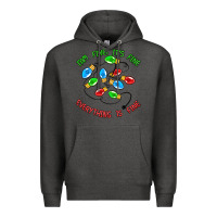 Charcoal Heather i'm fine it's fine everything is fine Premium Hoodie - MaliasSmallBusiness