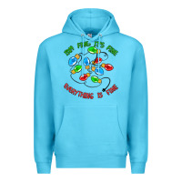 Ocean Blue i'm fine it's fine everything is fine Premium Hoodie - MaliasSmallBusiness