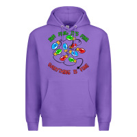 Purple i'm fine it's fine everything is fine Premium Hoodie - MaliasSmallBusiness