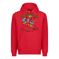 Red i'm fine it's fine everything is fine Premium Hoodie - MaliasSmallBusiness