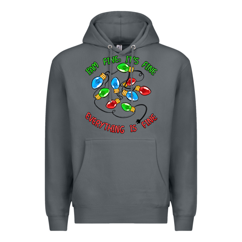 I'm Fine It's Fine Everything Is Fine Premium Hoodie by MaliasSmallBusiness | Teevron