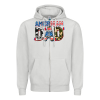 Dove Grey American dad Zipper Hoodie - AdoDesignShop