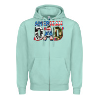Seafoam American dad Zipper Hoodie - AdoDesignShop