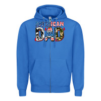 True Royal American dad Zipper Hoodie - AdoDesignShop