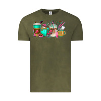 Vintage Olive hair hustler coffee cups Vintage Tee - texasbilliewilder