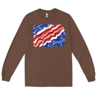 Patriotic Tie Dye Background 4th Of July Long Sleeve Tee | Teevron
