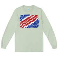 Matcha Patriotic tie dye background 4th of july Long Sleeve Tee - CowGirlArtShop