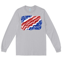 Moon Dust Patriotic tie dye background 4th of july Long Sleeve Tee - CowGirlArtShop