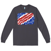 Smoke Patriotic tie dye background 4th of july Long Sleeve Tee - CowGirlArtShop