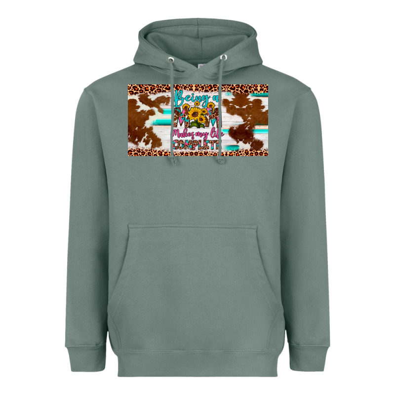 Being A Mom Makes My Life Complete License Plate Heavyweight Hoodie by Artiststas | Teevron