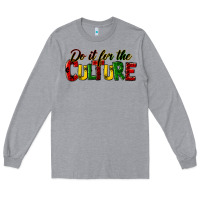 Heather Grey do it for the culture juneteenth Long Sleeve Tee - HRA Design Shop