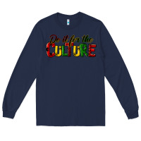 Navy do it for the culture juneteenth Long Sleeve Tee - HRA Design Shop