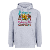 Heather Grey being a mom makes my life complete Heavyweight Hoodie - Artiststas