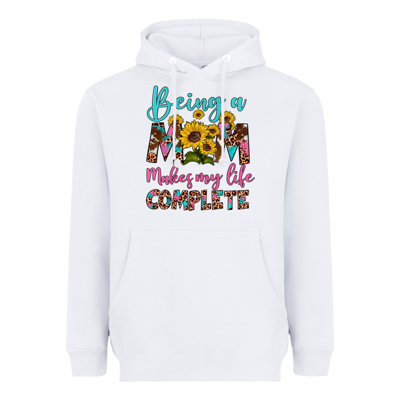 Being A Mom Makes My Life Complete Heavyweight Hoodie by Artiststas | Teevron