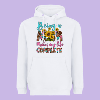 Being A Mom Makes My Life Complete Heavyweight Hoodie Designed By Artiststas