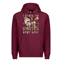 Burgundy i don't do winter very well Premium Hoodie - MaliasSmallBusiness