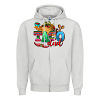 Dove Grey taco dad Zipper Hoodie - AdoDesignShop