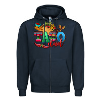 Navy taco dad Zipper Hoodie - AdoDesignShop