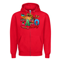Red taco dad Zipper Hoodie - AdoDesignShop