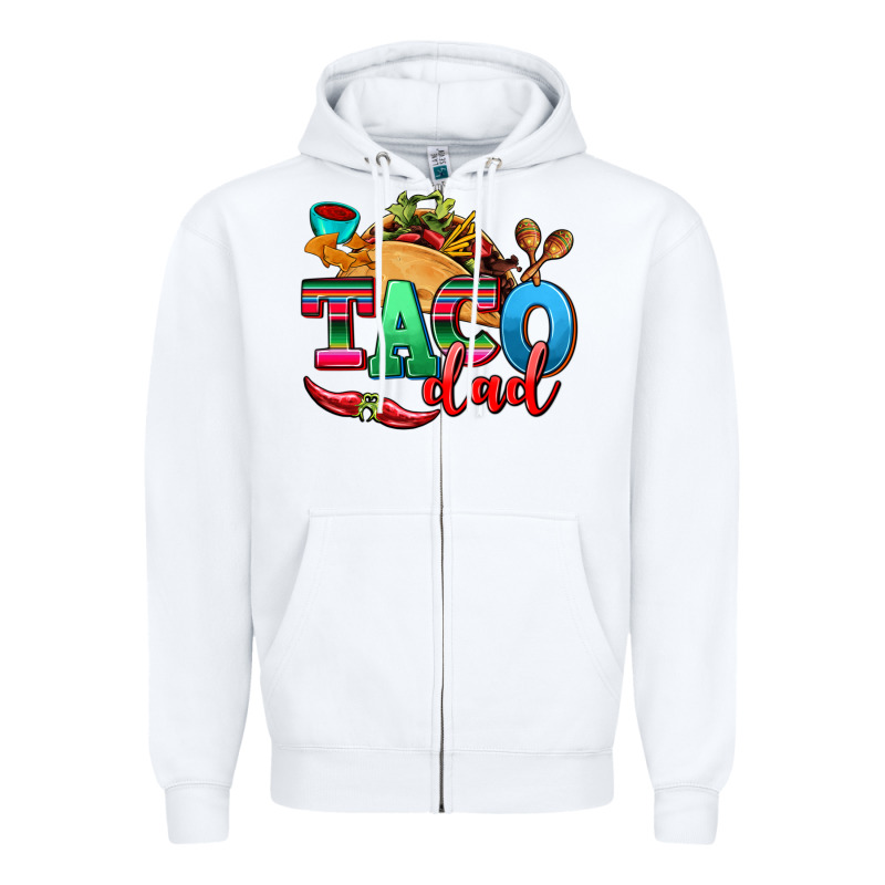 Taco Dad Zipper Hoodie by AdoDesignShop | Teevron